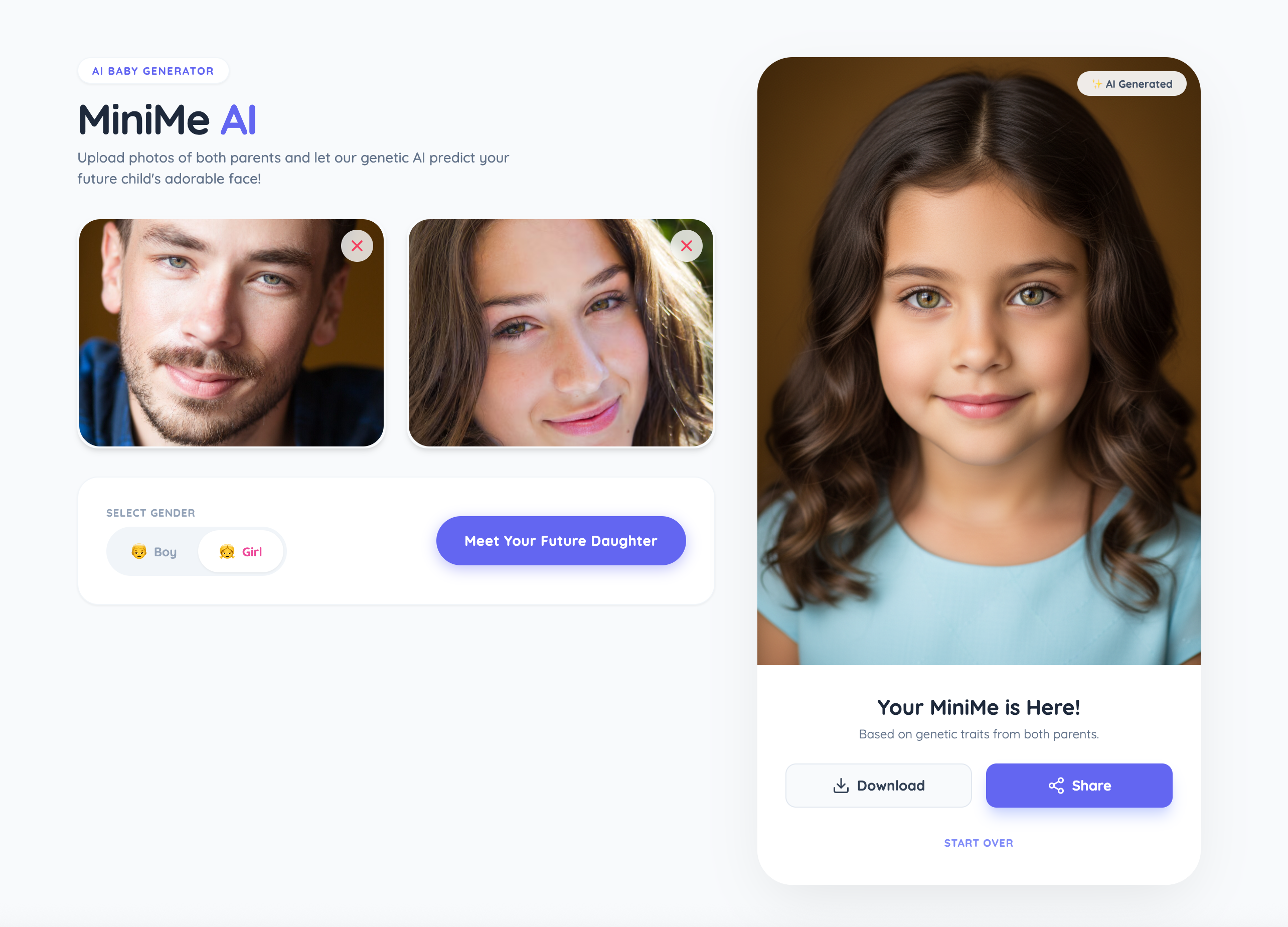 My mini me - AI Baby Generator